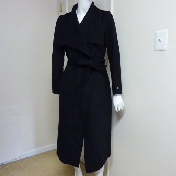 Soia & Kyo Britta-U Double Face Wool Wrap Coat - Picture 7 of 13